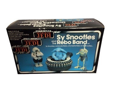 Lot 114 - Palitoy Tri Logo Star Wars Return of the Jedi Endor Forest Ranger & Sy Snootles and the Reno Band, boxed (2)