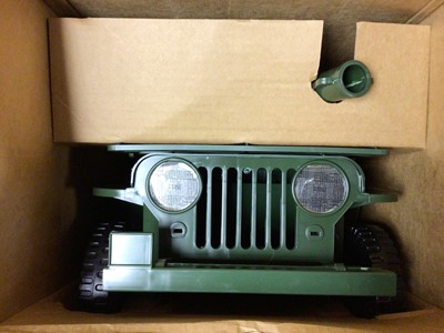Lot 72 - Palitoy Action Man Infantry Support Jeep, boxed with original packaging & Official,Equipment Manual No.34744 (1)