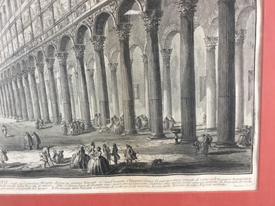 Lot 51 - Piranesi engraving - St Paul’s Basilica