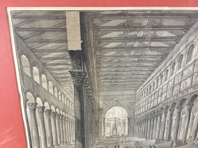 Lot 51 - Piranesi engraving - St Paul’s Basilica