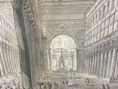 Lot 51 - Piranesi engraving - St Paul’s Basilica