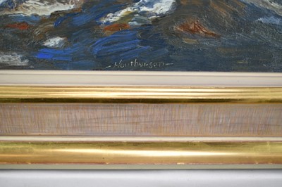 Lot 996 - Albert Houthuessen (1903-1973), acrylic on board, seascape