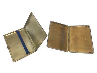 Lot 320 - Two engine turned cigarette cases