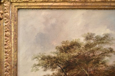 Lot 1202 - Robert Burrows (1810-1883) oil on canvas - Rural Cottage, signed, in gilt frame