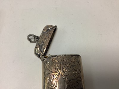 Lot 42 - Four Victorian/Edwardian silver Vesta cases
