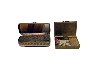 Lot 54 - Victorian novelty Vesta in the form of a fisherman's kreel ( catch basket) and other decorative Vesta s and match holder (8)