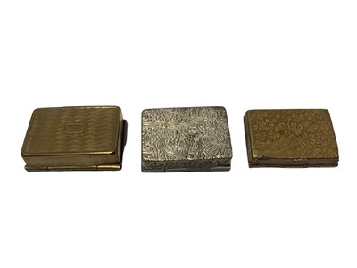 Lot 54 - Victorian novelty Vesta in the form of a fisherman's kreel ( catch basket) and other decorative Vesta s and match holder (8)