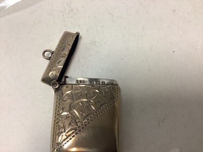 Lot 65 - Four Edwardian and later silver Vesta cases various (4)