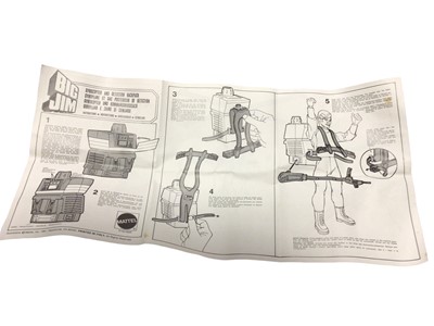 Lot 13 - Mattel Big Jim Gyrocopter  & detection Backpack, with stickers & instruction sheet, boxed No.5140