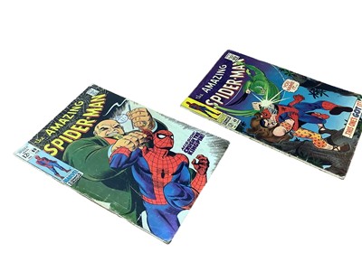 Lot 30 - Marvel Comics The Amazing Spider-Man, 1960's (English and American price variants). To include #44 - second apperance of Curt Connors as the Lizard, #62 - Medusa cover, #67 - first apperance of Ran...
