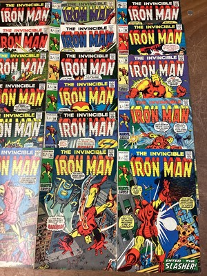 Lot 40 - Marvel Comics The Invincible Iron Man, 1960's and some 1970's (English price variants). To include #12 - first appearance of the Controller, #27 - first apperance of Fireband and many other. To inc...