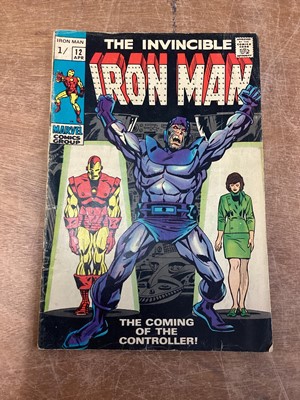 Lot 40 - Marvel Comics The Invincible Iron Man, 1960's and some 1970's (English price variants). To include #12 - first appearance of the Controller, #27 - first apperance of Fireband and many other. To inc...