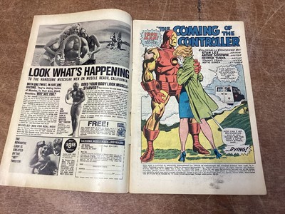 Lot 40 - Marvel Comics The Invincible Iron Man, 1960's and some 1970's (English price variants). To include #12 - first appearance of the Controller, #27 - first apperance of Fireband and many other. To inc...