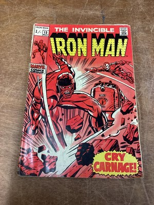 Lot 40 - Marvel Comics The Invincible Iron Man, 1960's and some 1970's (English price variants). To include #12 - first appearance of the Controller, #27 - first apperance of Fireband and many other. To inc...