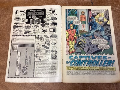 Lot 40 - Marvel Comics The Invincible Iron Man, 1960's and some 1970's (English price variants). To include #12 - first appearance of the Controller, #27 - first apperance of Fireband and many other. To inc...