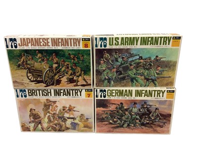 Lot 198 - Fujimi 1:76 Scale Militart Model Kits, all boxed with original internal packaging & instruction sheet (10)