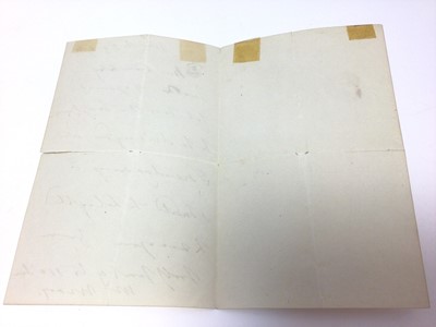Lot 78 - H.R.H. Princess Mary Duchess of Gloucester and Edinburgh (1776-1857) the longest surviving child of King George III and Queen Charlotte, handwritten letter dated March 29th
