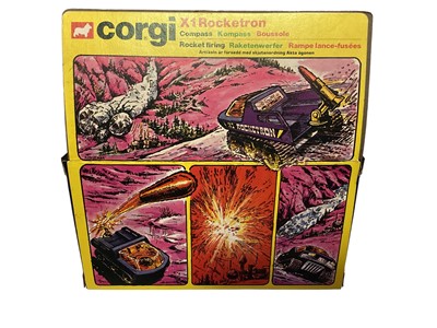 Lot 55 - Corgi (c1979) diecast X1 Rocketron No.D2023 & Dinky Convoy Army Truck No.687, both in window boxes (2)