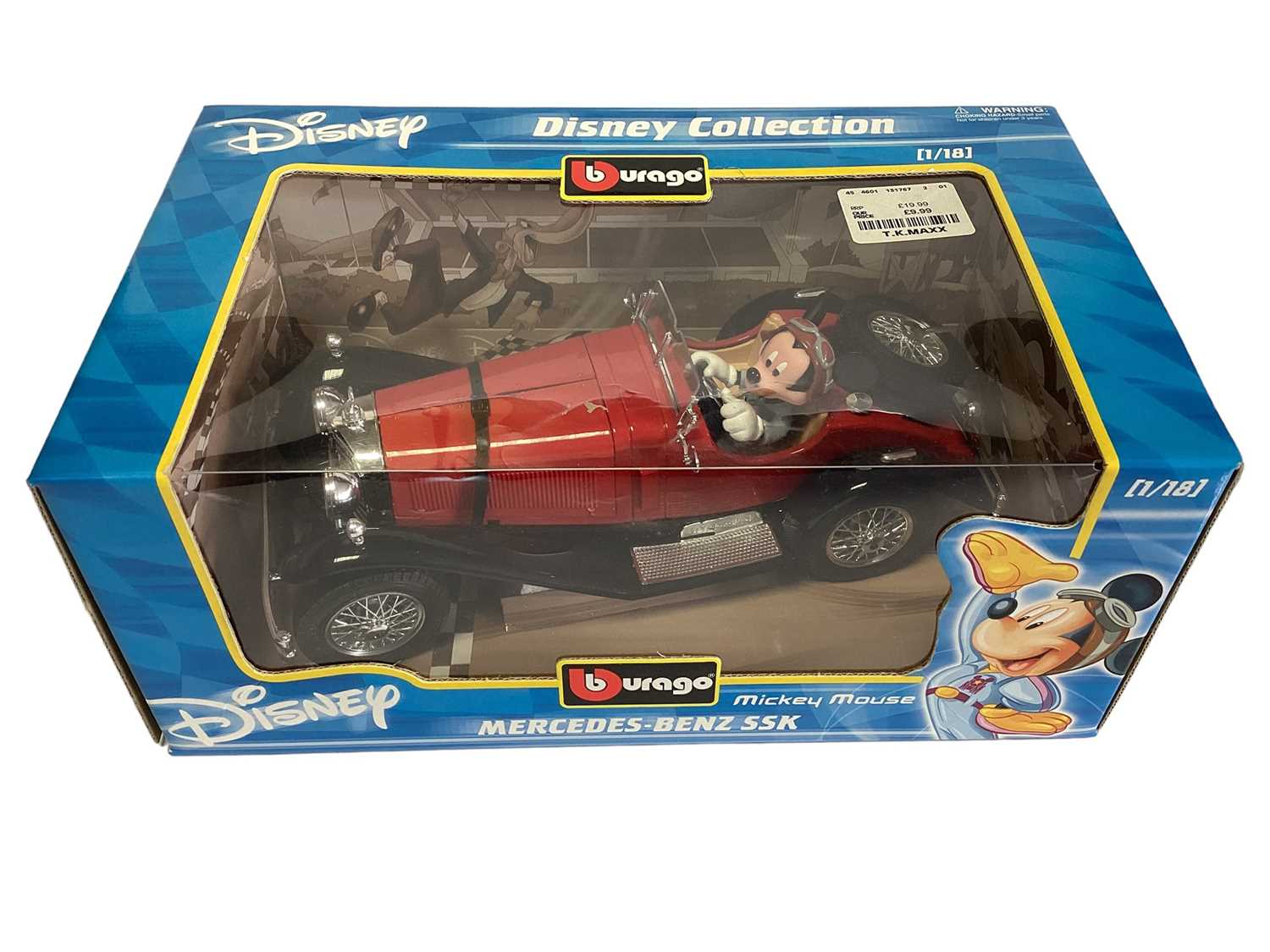 Burago Mercedes Benz SSKL – édition Goofy 1/18 – En Boîte – Occasion
