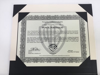 Lot 36 - Warner Brothers pencil portfolio - 6 drawings and roughs of Looney Tunes and Tiny Toons characters
