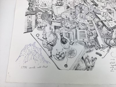 Lot 30 - Chris Orr (b.1943) lithograph - 1796 and all that, pencil signed, dated and titled, proof aside of the edition of 100