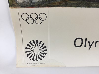 Lot 78 - Horst Antes Munich 1972 Olympics Poster, edition Olympia 1972 GmbH 1970, 101cm x 64cm, unframed