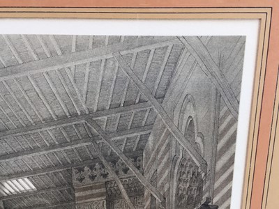 Lot 46 - After David Roberts tinted lithograph - ‘Bazaar of the Silk Mercer's, Cairo’, L. Haighe lith. 50cm x 34cm, in glazed frame