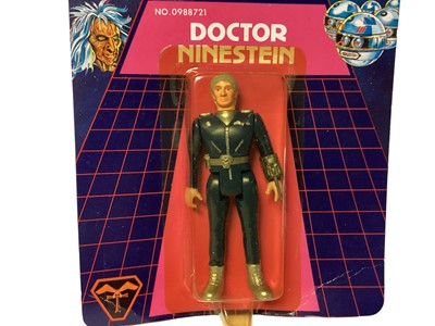Lot 92 - Bandai (c1983) Gerry Anderson & Christopher Burrs Terrahawks action figures including Captain Mary Falconer No.0988723, Lieutenat Hawkeye No.0988724, Doctor Ninestein No.0988721, Space Sergeant 101...
