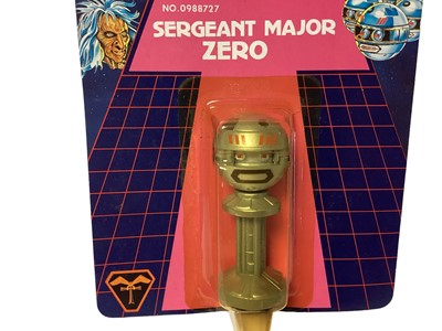 Lot 92 - Bandai (c1983) Gerry Anderson & Christopher Burrs Terrahawks action figures including Captain Mary Falconer No.0988723, Lieutenat Hawkeye No.0988724, Doctor Ninestein No.0988721, Space Sergeant 101...