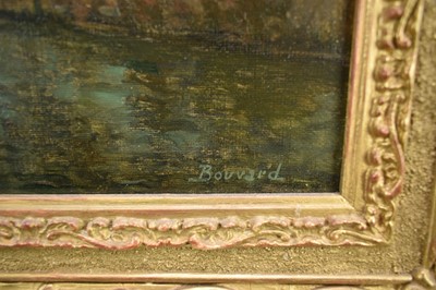 Lot 1111 - *Georges Noël Bouvard (1912-1972) oil on canvas - Venetian Canal, signed Bouvard, 46cm x 61cm, in gilt frame