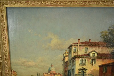 Lot 1111 - *Georges Noël Bouvard (1912-1972) oil on canvas - Venetian Canal, signed Bouvard, 46cm x 61cm, in gilt frame