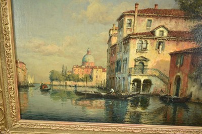 Lot 1111 - *Georges Noël Bouvard (1912-1972) oil on canvas - Venetian Canal, signed Bouvard, 46cm x 61cm, in gilt frame
