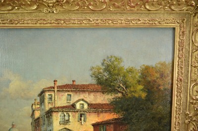 Lot 1111 - *Georges Noël Bouvard (1912-1972) oil on canvas - Venetian Canal, signed Bouvard, 46cm x 61cm, in gilt frame