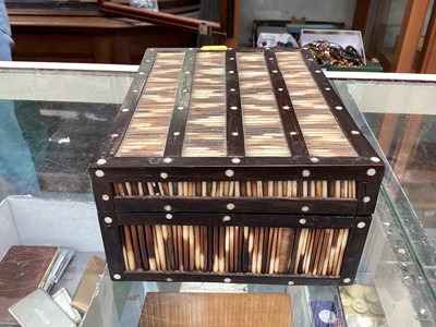 Lot 418 - Collection of antique Sinhalese porcupine quill boxes (9).