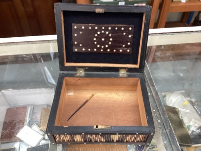 Lot 418 - Collection of antique Sinhalese porcupine quill boxes (9).