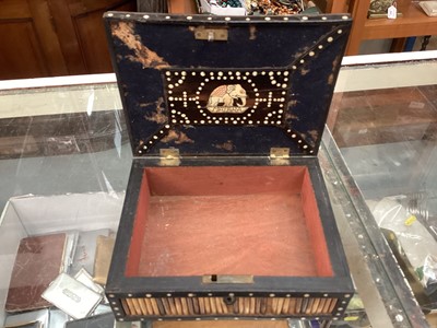 Lot 418 - Collection of antique Sinhalese porcupine quill boxes (9).