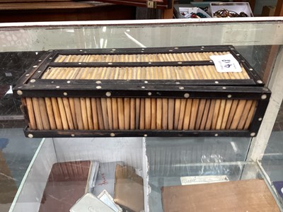 Lot 418 - Collection of antique Sinhalese porcupine quill boxes (9).