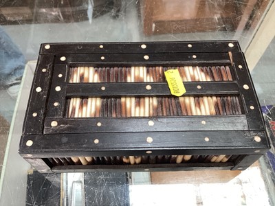 Lot 418 - Collection of antique Sinhalese porcupine quill boxes (9).