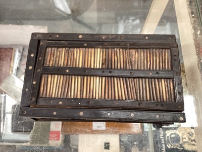 Lot 418 - Collection of antique Sinhalese porcupine quill boxes (9).