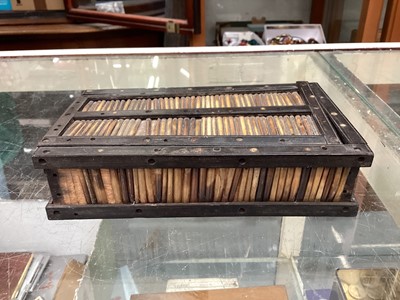 Lot 418 - Collection of antique Sinhalese porcupine quill boxes (9).