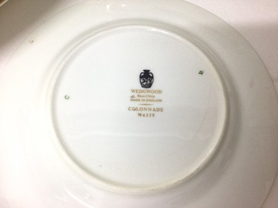 Lot 204 - Wedgwood Colonnade pattern six-eight place service for dinner and coffee, W4339 with gilded decoration, approximately 70 pieces.
