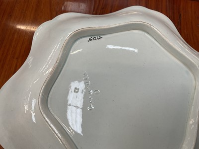 Lot 198 - Pair of Wedgwood pearlware hexagonal dishes, circa 1820, pattern number 1243