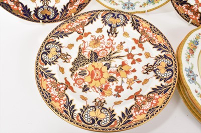 Lot 20 - Set of five Royal Crown Derby King's pattern deep plates, 26cm diameter