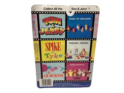 Lot 285 - Hornby (c1989) Tom & Jerry Playbill action figures including Tom, Jerry, Spike, Tyke, Droopy & Quacker, on card with bubblepack (complete set) (6)