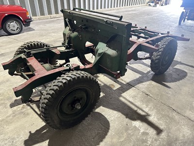 Lot 14 - Land Rover rolling chassis, this chassis (believed to be from a Series I)