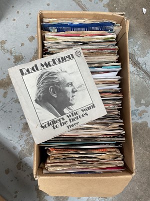 Lot 44 - Four cardboard boxes of singles