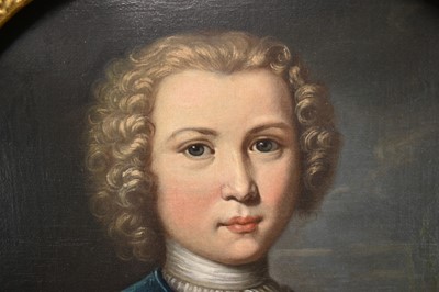 Lot 1060 - René Auguste Constantyn (c.1685- c.1726) oil on canvas, portrait of a young gentleman, named verso as Elias Le Hardy (b. 1717)