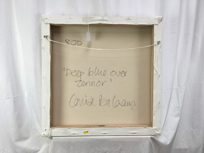 Lot 1 - Louise Balaam (b.1974) oil on canvas - 'Deep blue over Zennor', signed and titled verso, 60cm x 60cm, unframed