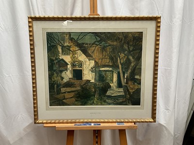 Lot 48 - South African School, 'Boerenhuis in Veur', signed print