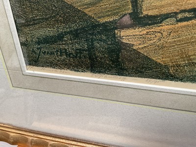 Lot 48 - South African School, 'Boerenhuis in Veur', signed print